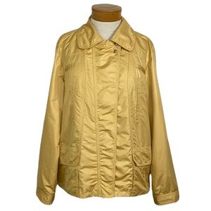 Chico’s Zenergy Sz L Gold Windbreaker lightweight outerwear